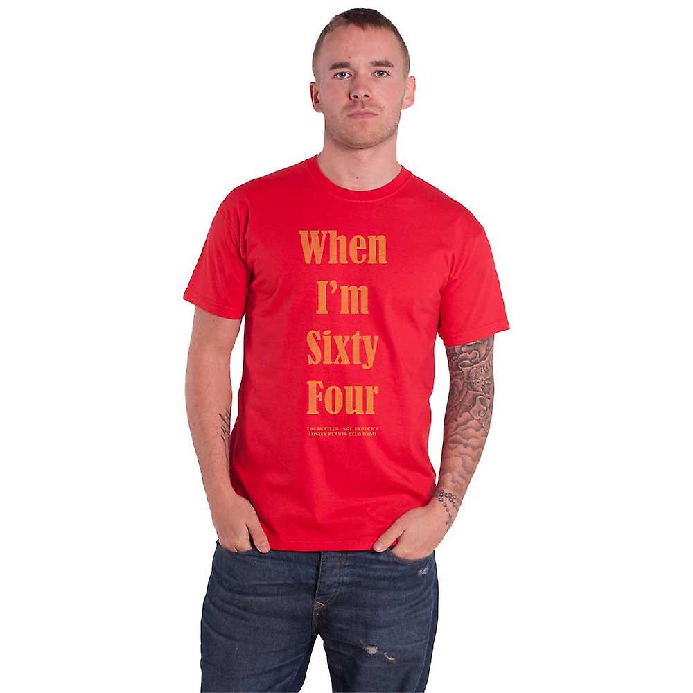 The Beatles When Im Sixty Four Text T Shirt