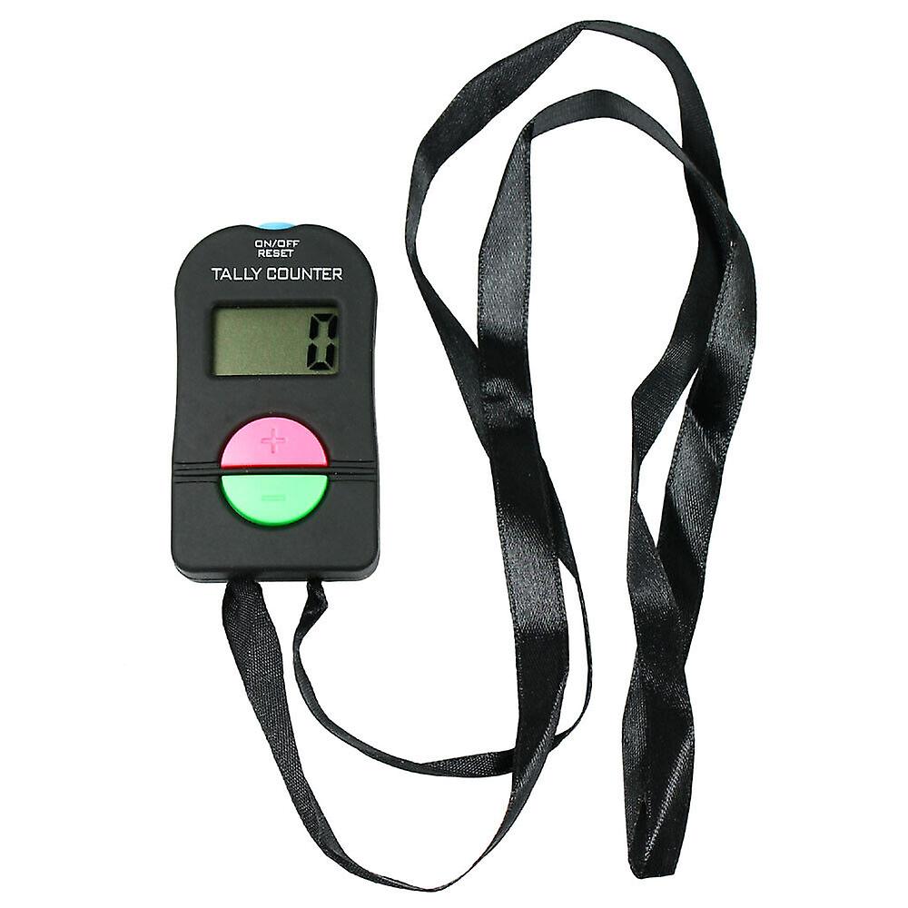 Tally Counter Electronic Counts Up or Down with Strap Golf Gym Security running