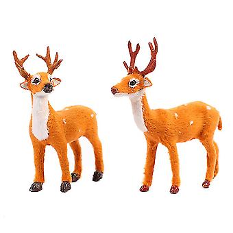 Kerst staande rendier elanden herten beeldje speelgoed Desktop ornamenten voor Kerstmis Home Cafe Office Decor