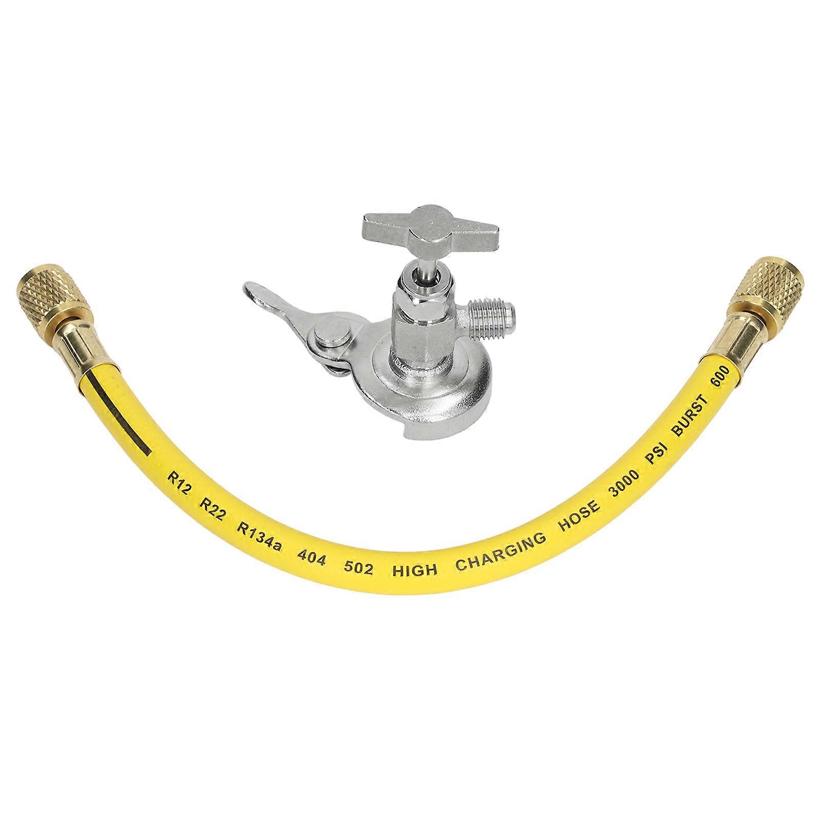 R134A Can Tap Dispensing Valve Bottle Opener Universal Refrigerant Dispenser Valve Tool for R12 R22 R134A Air Conditioning