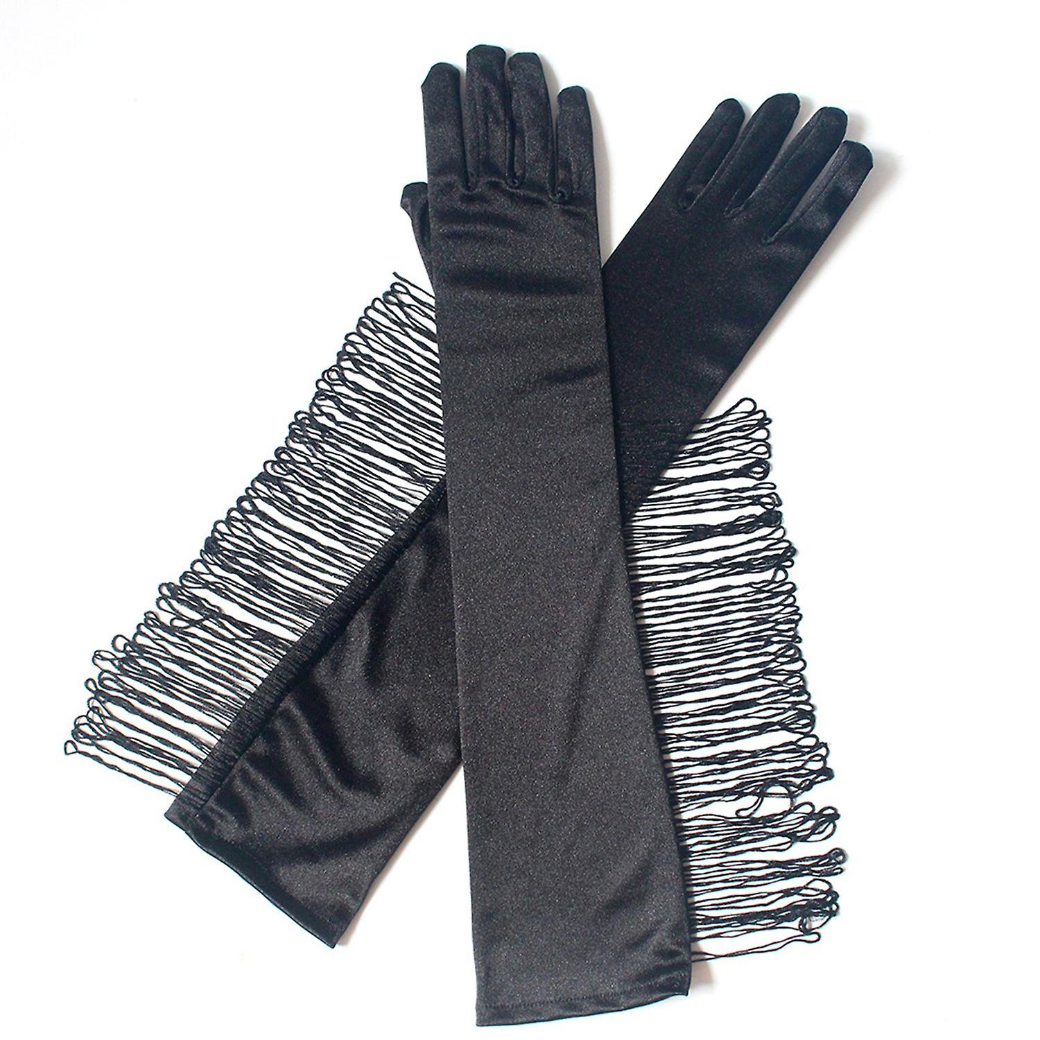 1 Pair Performance Gloves Solid Color Anti-slip Fashion Comfortable Wide Application Latin Dance