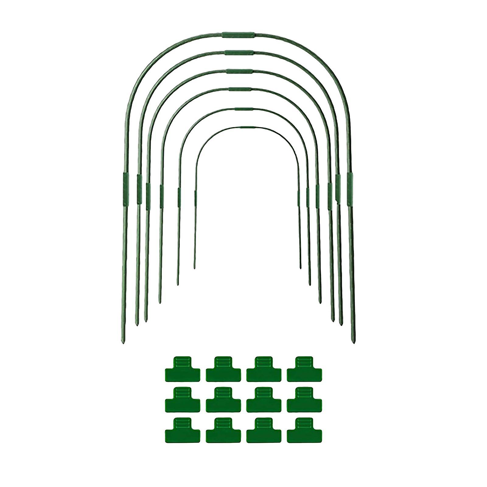 Planteringsstödstakar Växthusklämma Växthusfilmklämmor Odlingstunnel 6st