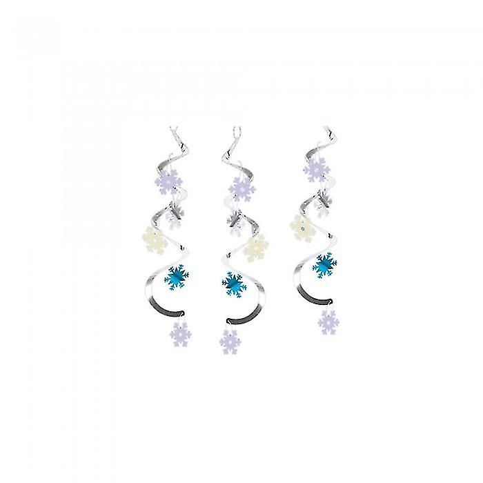 Creative Party Snowflake Swirls Hanging Decoration (Pack of 5)