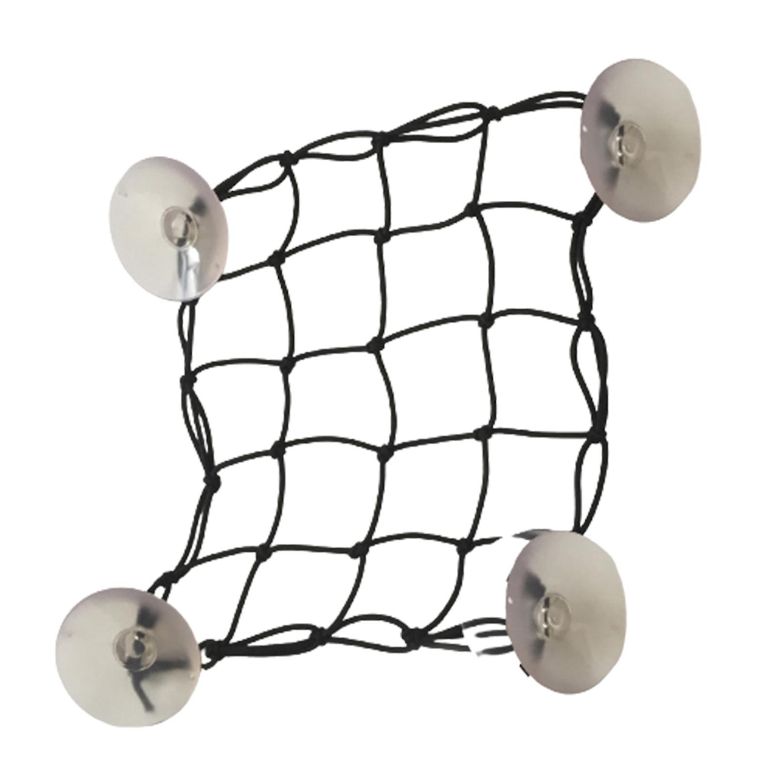 Surfboard Mesh Bag with 4 Suction Cups for Paddle Board Stretchy Cargo Deck Net Bag 30*30cm Surfing