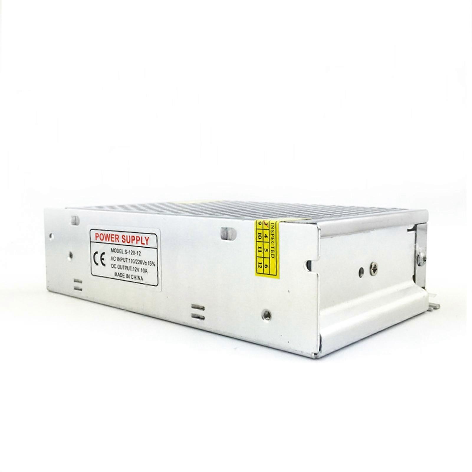 12V 10A Switching Power Supply Stable Voltage 12V 10A 120W Security Monitoring Power Supply with LED Lights 
