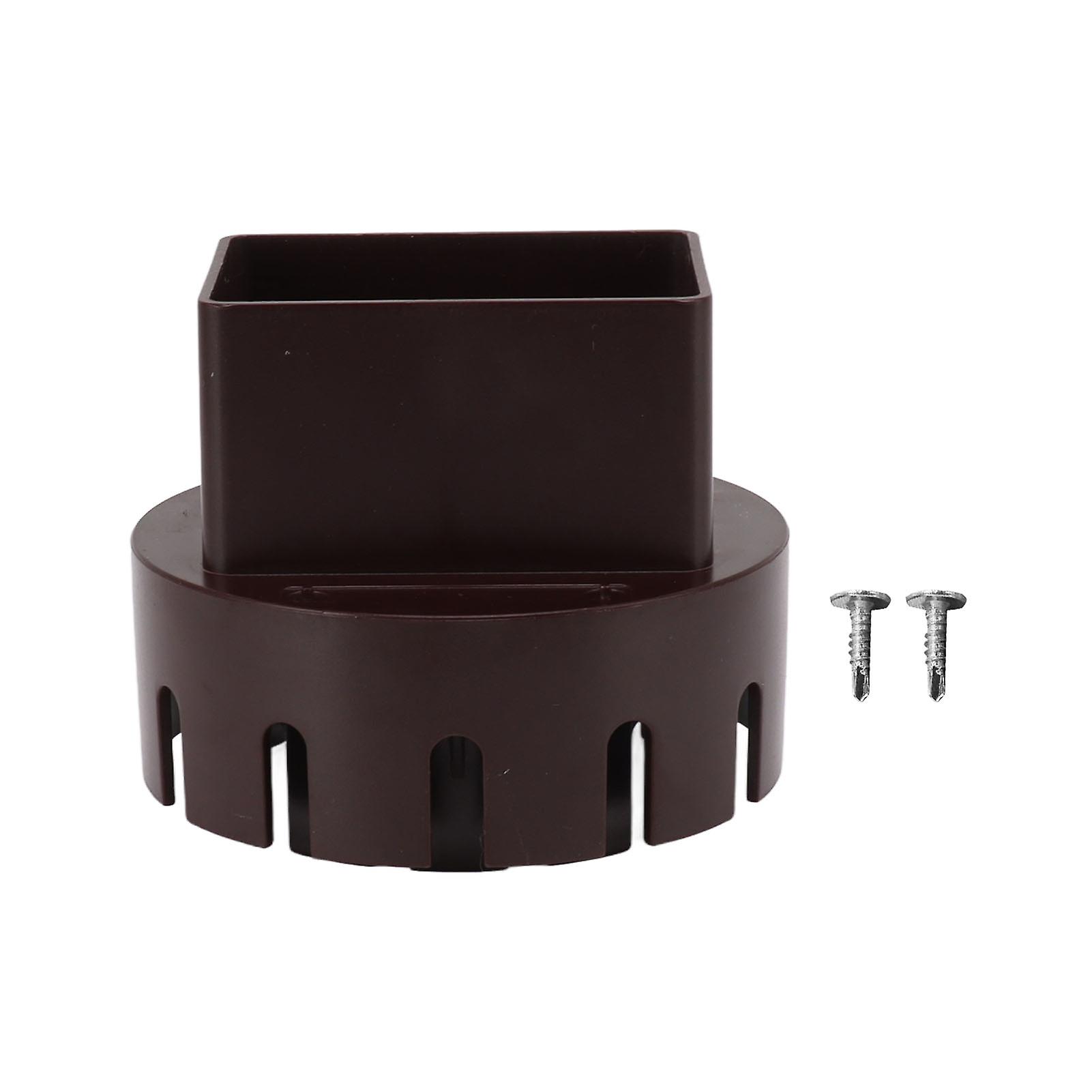 Downspout Adapter, Plastic, Converter