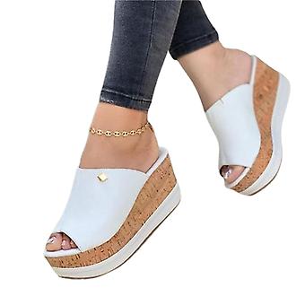 Scarpe da donna Summer Slippers Slope Platform Sandals Peep Toe Shoes For Outdoor Casual