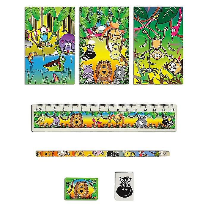 Henbrandt Jungle Stationery Set (Pack of 5)