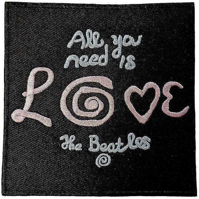 The Beatles All You Need Is Love Woven Iron On Patch