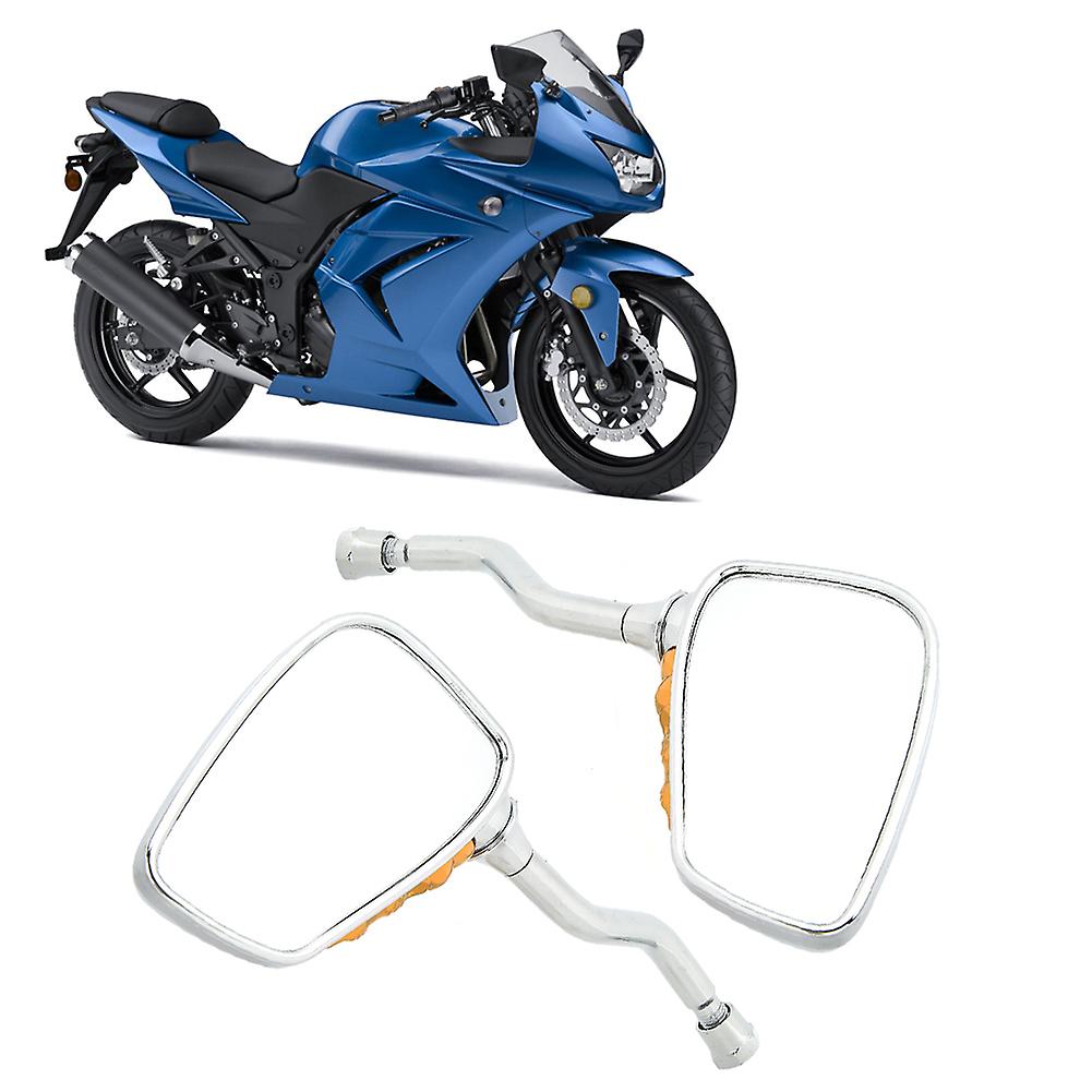 2pcs Universal Motorcycle Skeleton Claw Hand Rearview Mirrors Gold