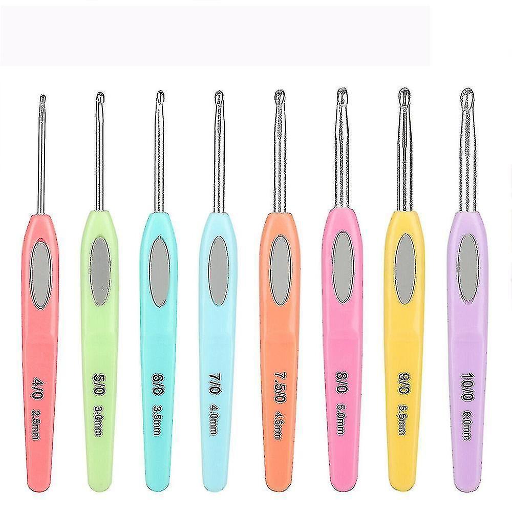 8-piece soft crochet craft sewing and knitting kit