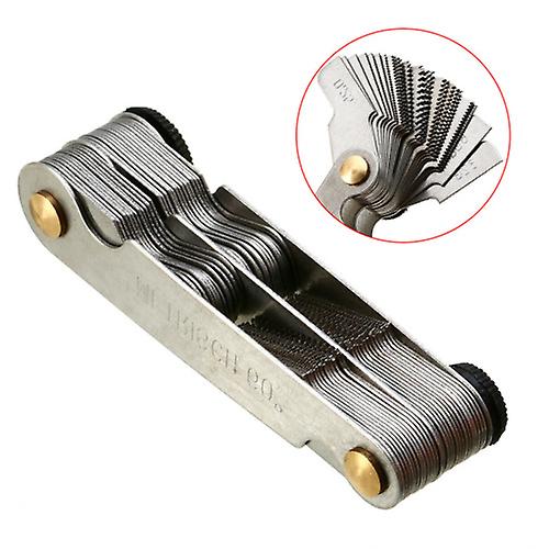 Screw Pitch Gauge Combination Measures 0.25-6mm / 4-62BSW Int. & Ext. Threads 60 Degree Thread Gauge Thread Template Metric Inch 52 Sheets 0.25 - 6mm