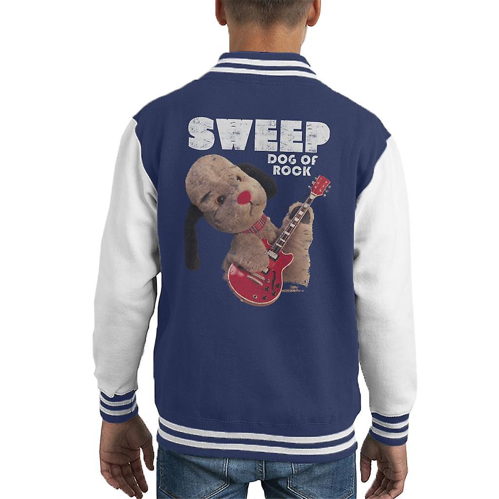 Sooty Dog Of Rock Sweep Kid's Varsity Jacket