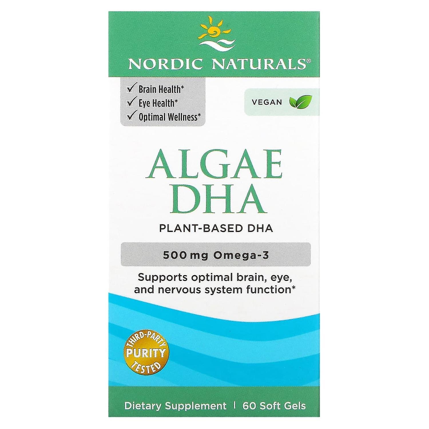 Nordic Naturals, Algae DHA, 60 Soft Gels