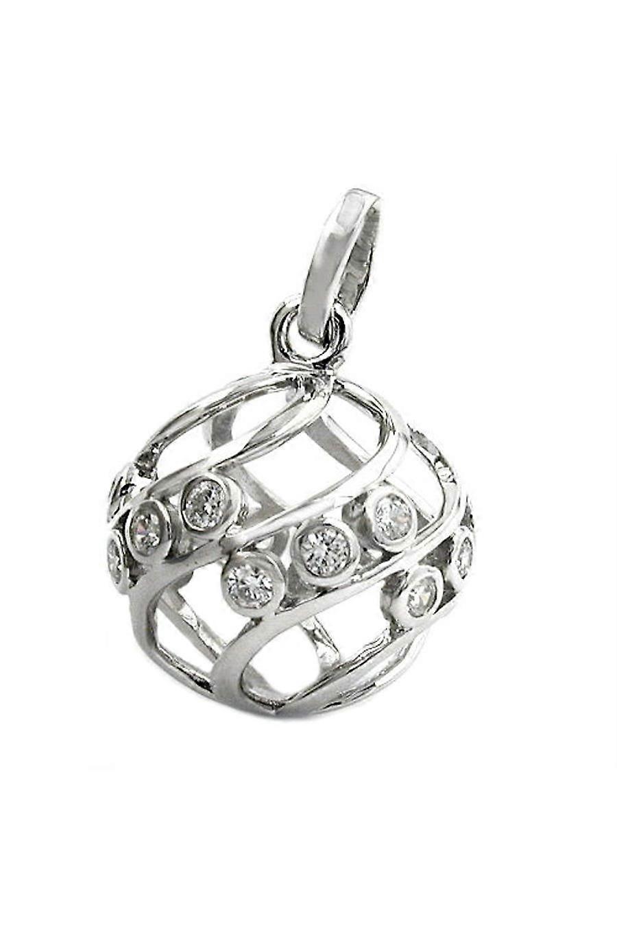 Pendant Ball With Zirconia Silver 925 - Gl92590