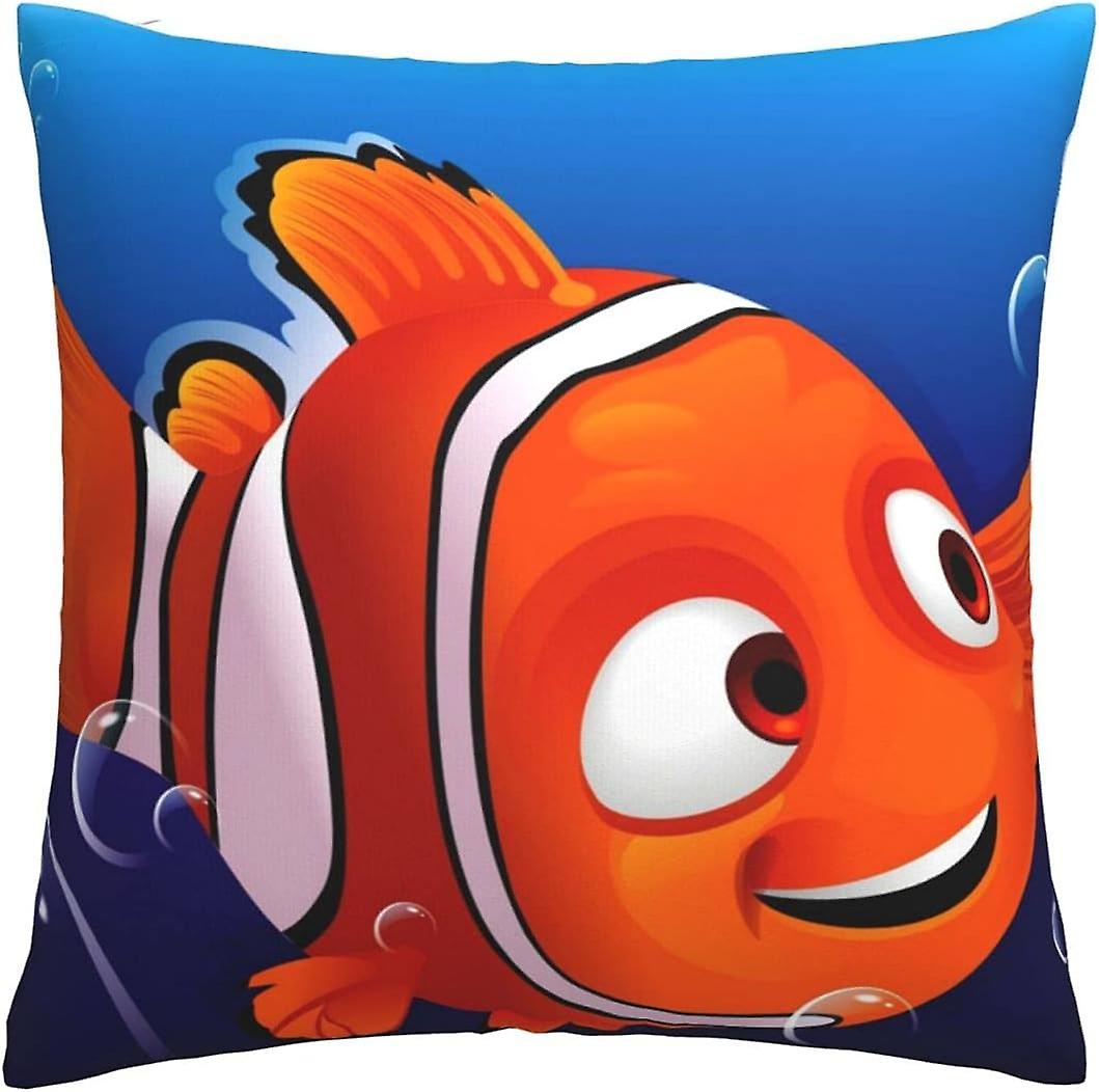 Finding Nemo Copricuscini 45 X 45 cm Federe quadrate per divano letto con cerniera invisibile 18 X 18 pollici Set di 1 -TB3594