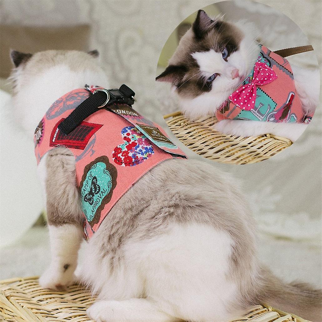 Tie Cat Rope Cat Chest Strap Vest-style Cat Rope Cat Chain Cat Chest Back Hand Holding Rope Clothes