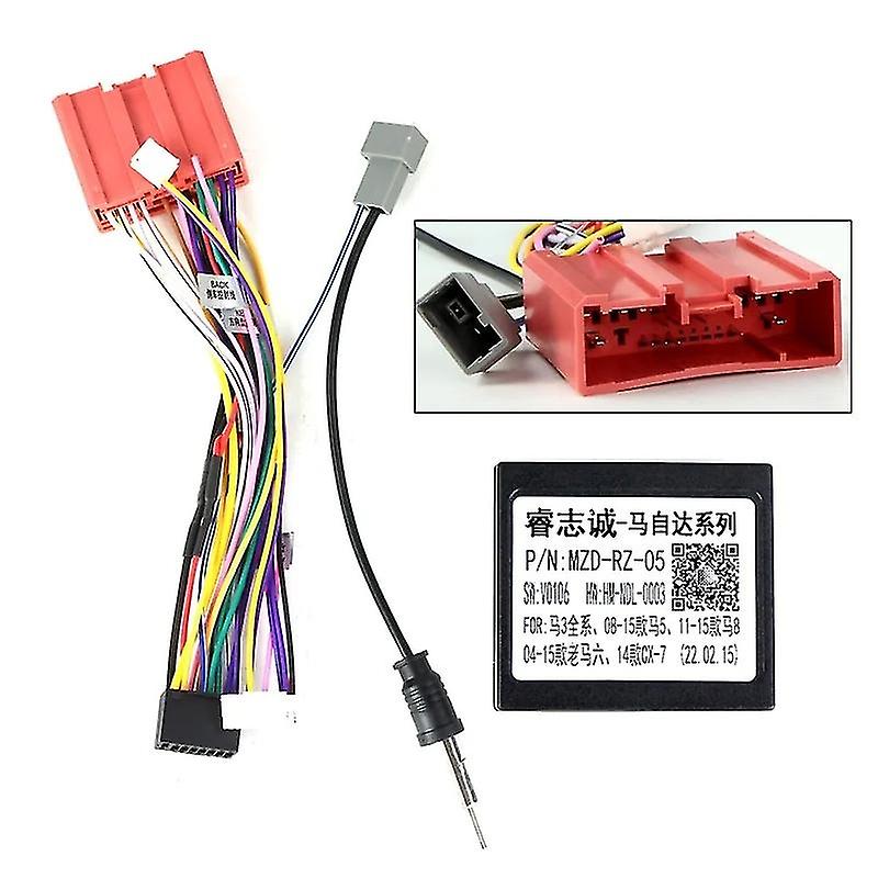 For Mazda6 Mazda 6 2008 - 2012 Car Radio Dashboard Panel Frame Power Cord CANBUS