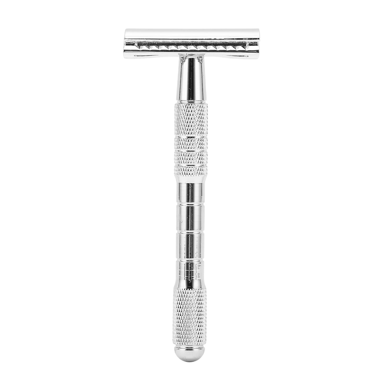 Professional Double Edge Razor, Zinc Alloy Washable Safety Razor, Retro Razor for Men