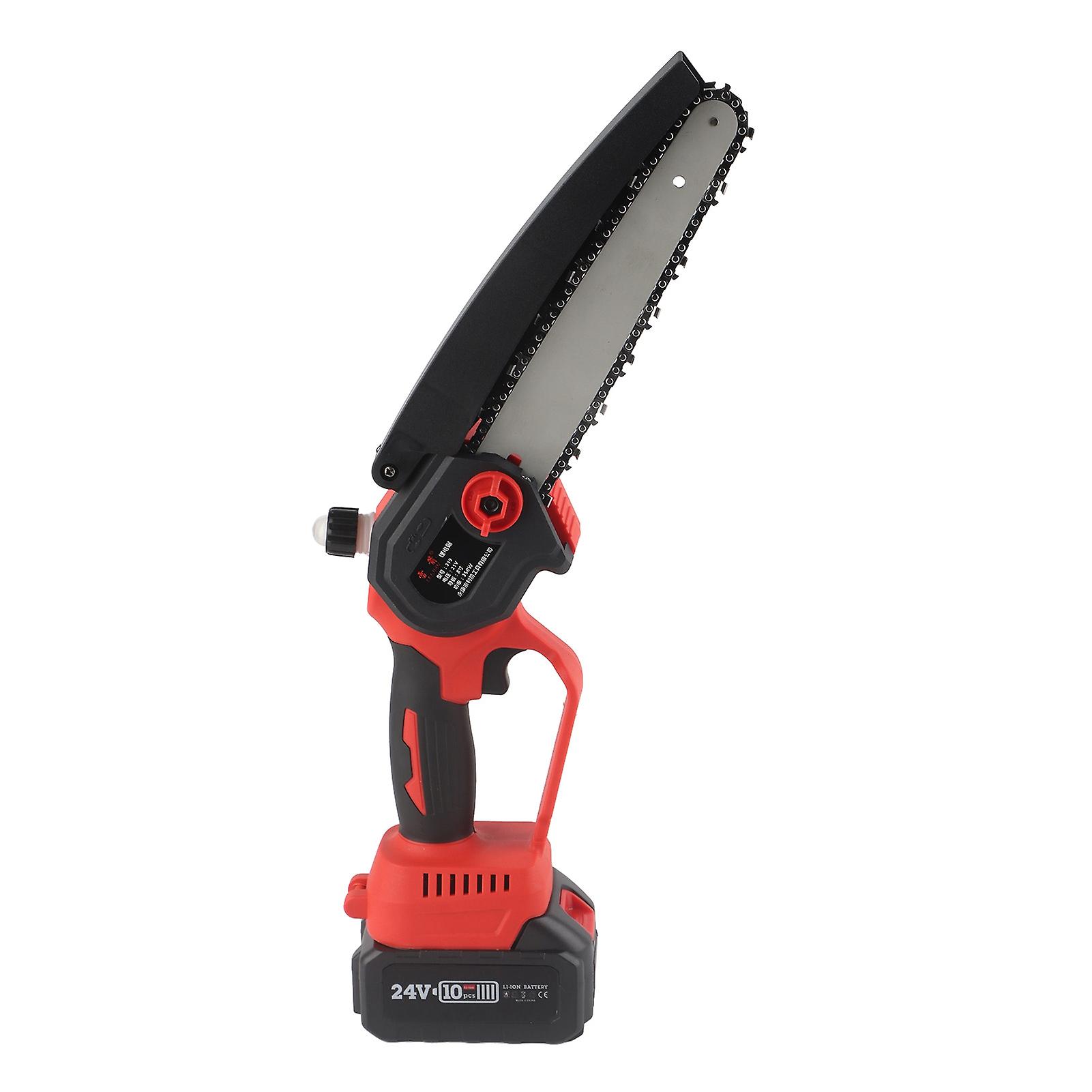 Cordless Mini Chainsaw 8 Inch Brushless Rechargeable Small Lithium Battery Chain Saw for Wood Cutting Tree Trimming Gardening 100 to 240V EU Plug