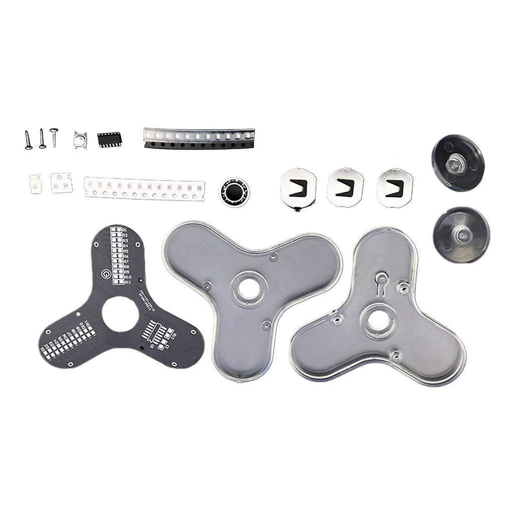 LED Rotating Gyroscope DIY Kits Finger Gyroscope Soldering Practice Kits