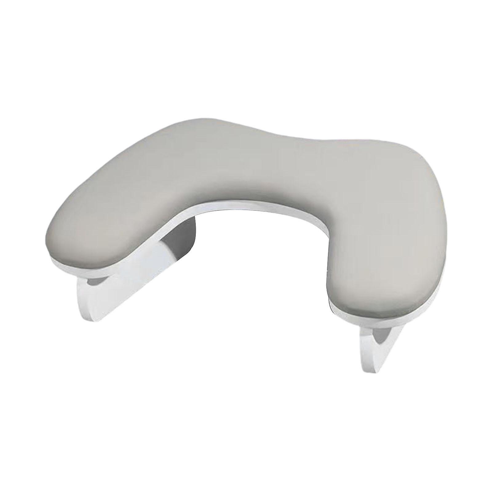 Nail Arm Rest Cushion Practical U Shape Stand for Manicure Salon Manicurist Gray