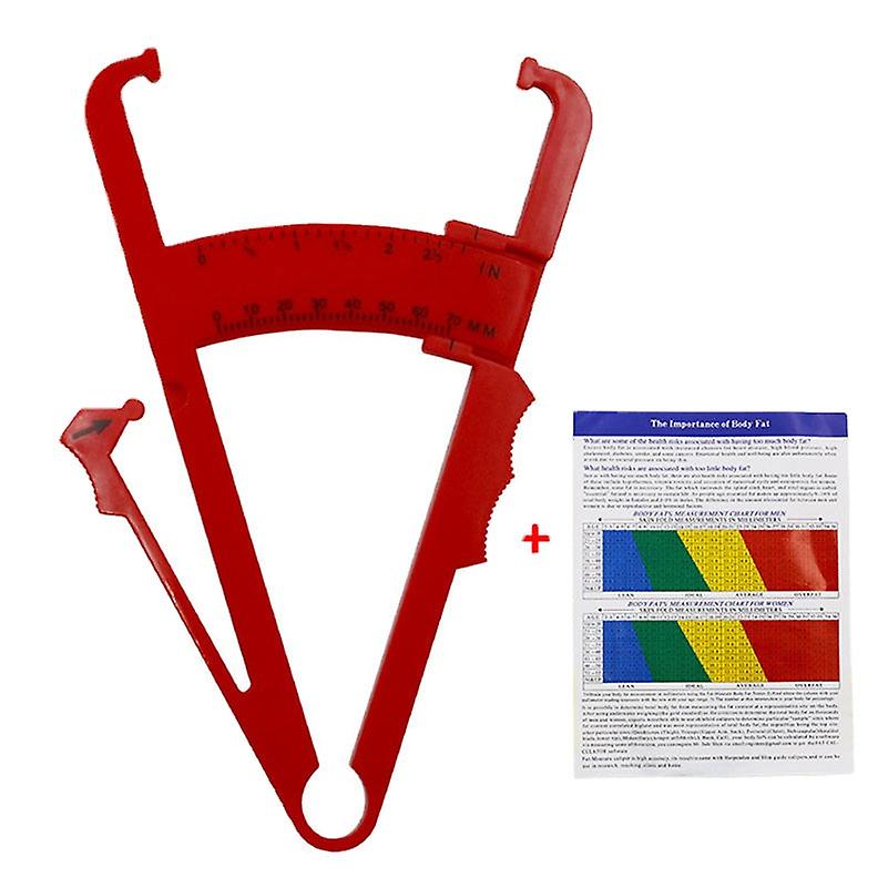 Body Fat Caliper - Handheld Bmi Measurement Device 0-70mm Testing Range