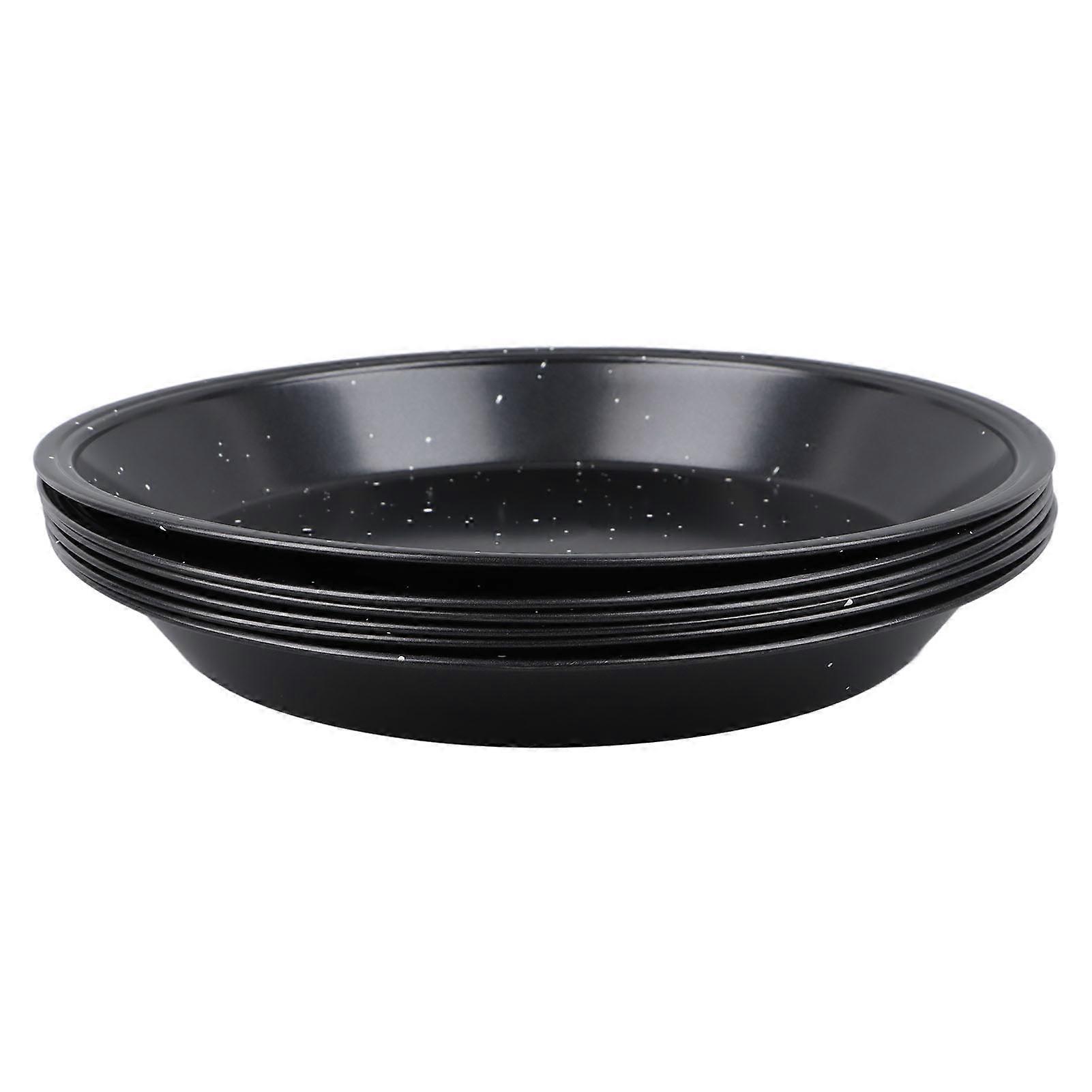 6PCS 9 polegadas bandejas redondas de panificação de aço carbono nonstick bolo pizza assadeira cozinha bakeware set