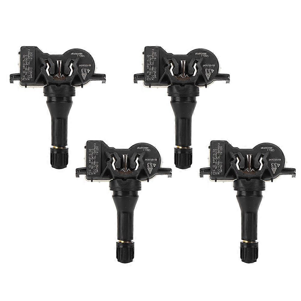 4Pcs Tire Pressure Monitoring Sensor 433Mhz 68105280AF Fit for Dodge Dart E2U311