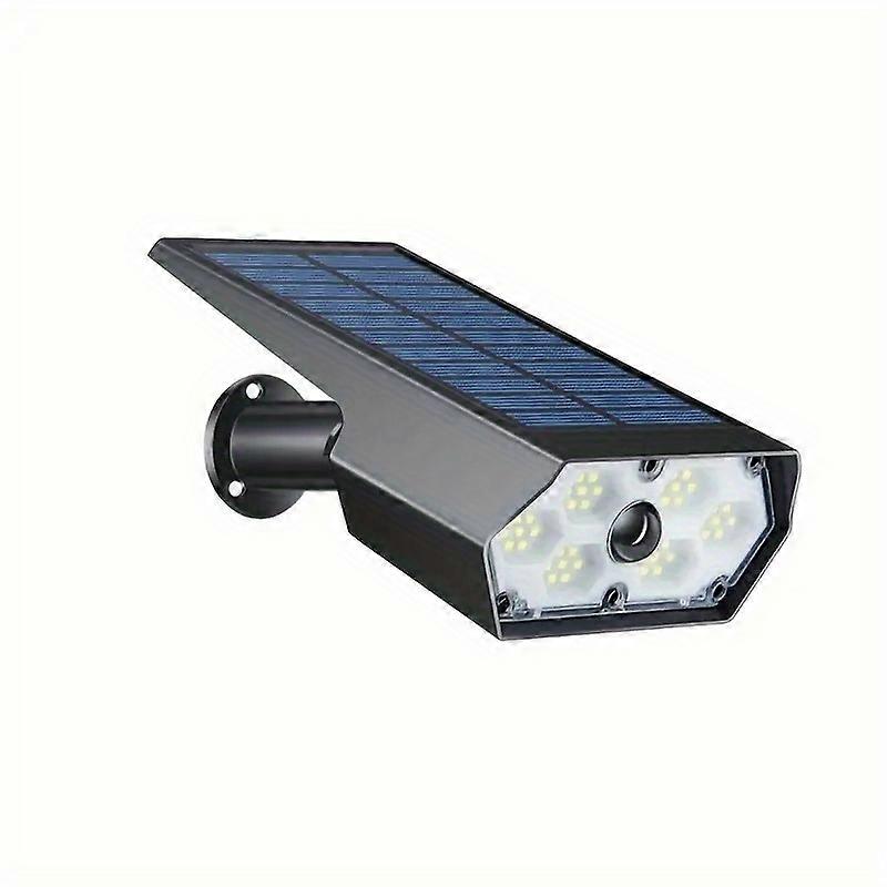 Security Solar Spotlight, PIR Motion Sensor Dummy Camera Solar Lamp, Outdoor High Brightness Wall Light With 3 Modes For Garden Patio Parking Lot Alle