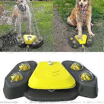 Hunde-Sprinkler Outdoor-Hunde-Wasserbrunnen Easy Paw Activated 2 Aqua Outlet Modes Schlauchspender-yky