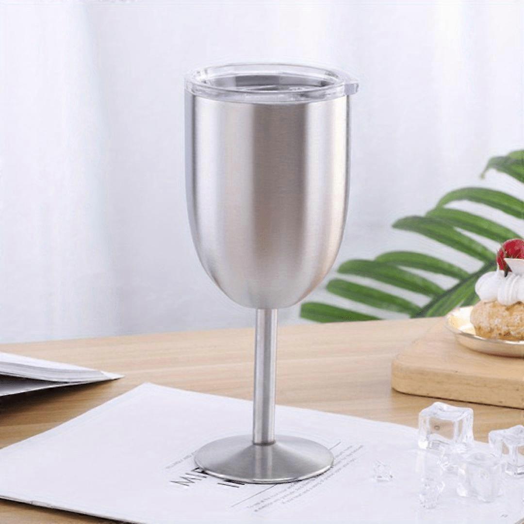 Elegant Stainless Steel Goblet for Every Drink: Leak Proof, Reusable & Easy-Clean - Perfect for Home & Bar
