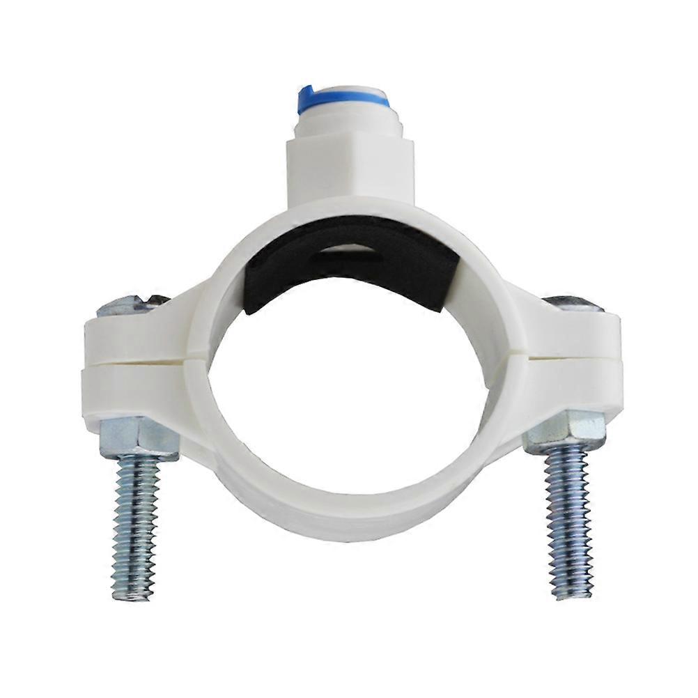 Drain Saddle with 1/4 Inch Quick Connect Plastic Water Filters Clamp