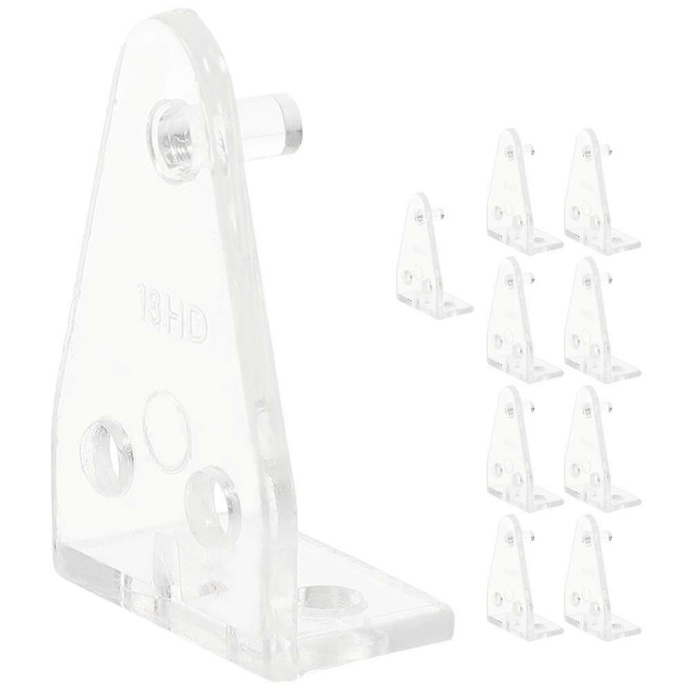 10 pcs Blinds Hold Down Brackets, Clear Bottom Rail Hold Clips (For Blinds)