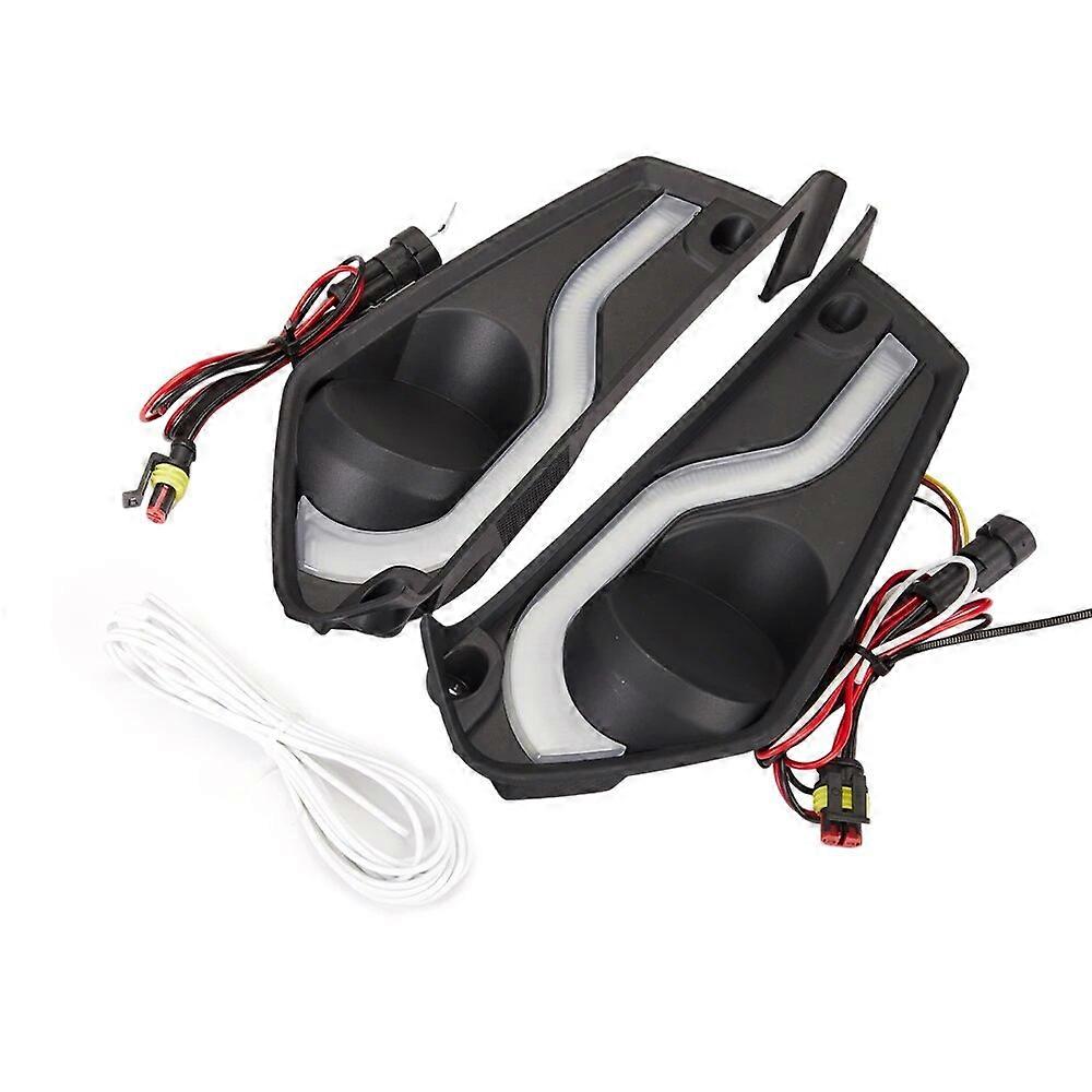 3-wheel Vehicle Fog Lamp Cover W/ Daytime Running Turn Signal Light Kit For Can-am Spyder F3 F3-s F3-l F3-t 2015-2023