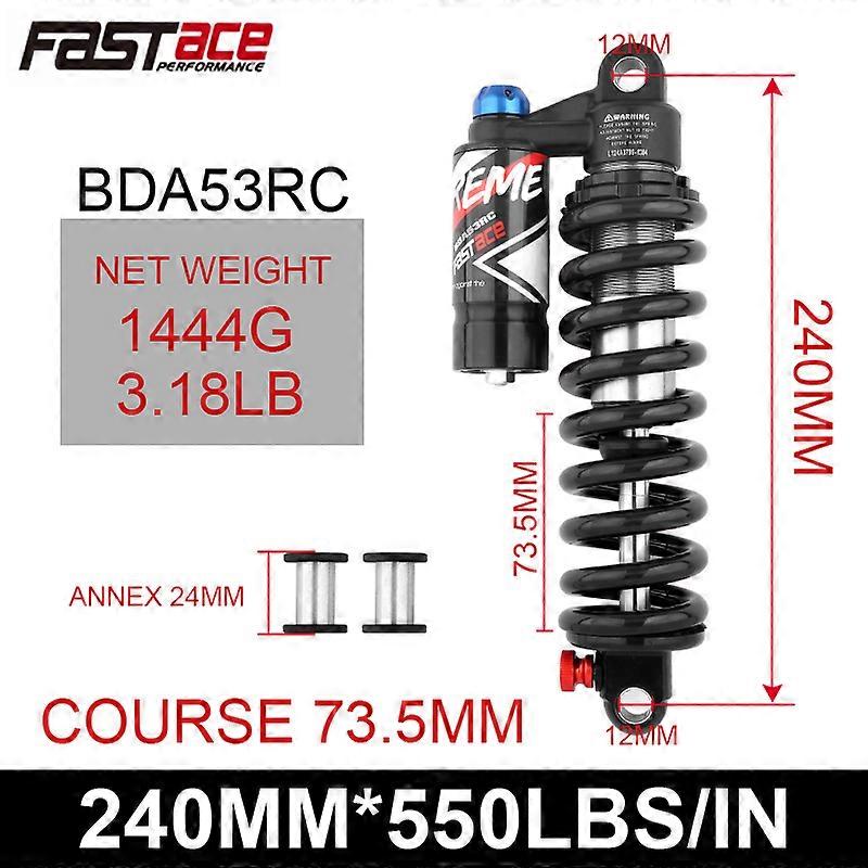 Fastace 53RC Amortyzator do rowerów górskich 190 200 210 220 240 mm 550 lb Zawieszenie tylne MTB DH DNM RCP2S KS Damper