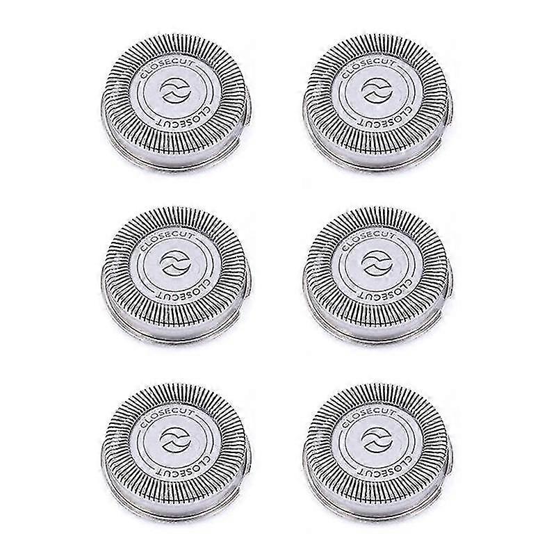 6Pack SH30 Replacement Heads for Shaver Series 3000, 2000, 1000 and S738, with Durable Sharp Blades
