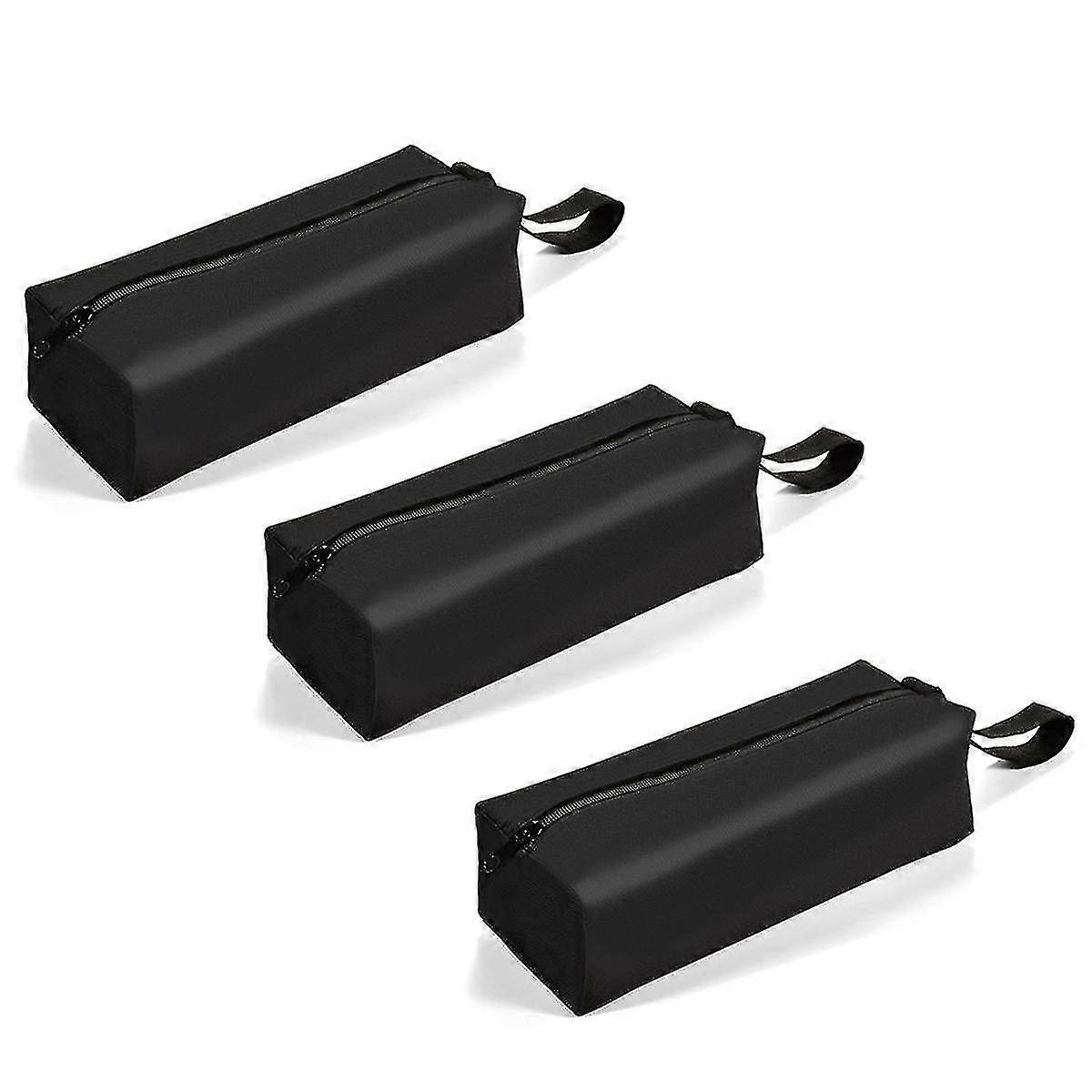 KINCJON 3Pack Small Tool Bag Multi-Tool Pouch Borse Flat Bottom Zipper Bag Impermeabile Oxford Canvas Tool Bag Chumian