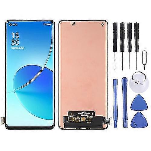 Replacement Amoled Material Lcd Screen And Digitizer Complete Assembly For Oppo Reno6 Pro 5g / Reno6 Pro+ 5g