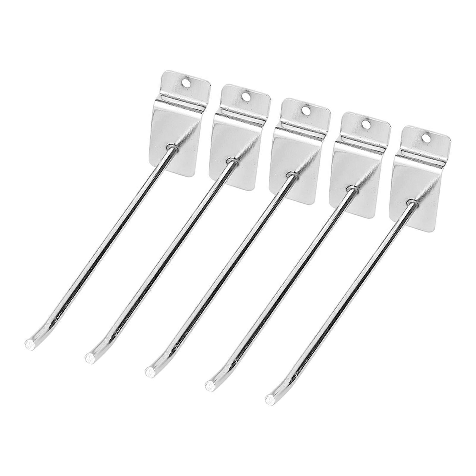 25pcs 15cm 6 Inch Slat Wall Panel Hook Wall Product Carrier Shop Shelf Hook