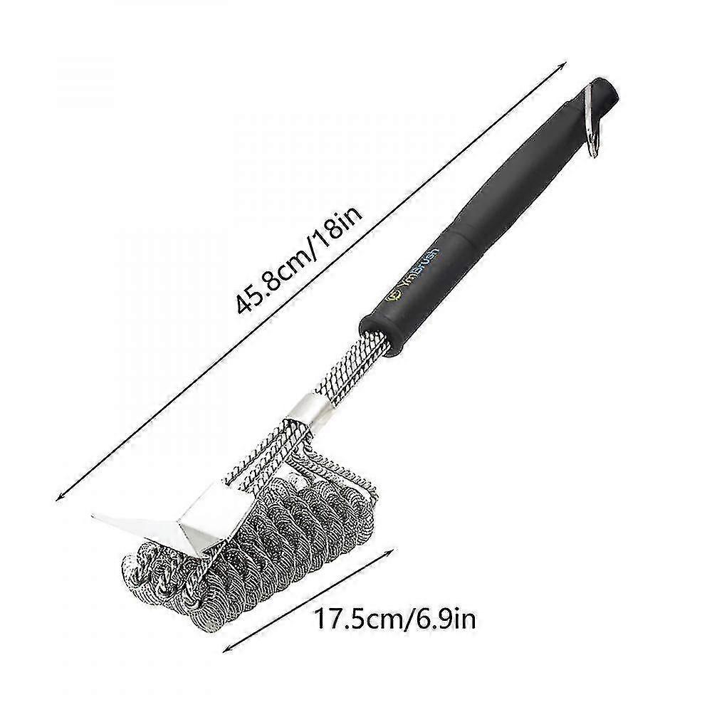 brush grill bristle-free scraper cleaner 18in