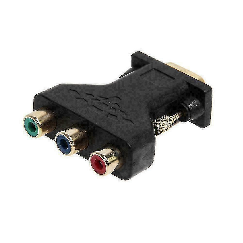 3 Rca Rgb femmina a hd 15 pin Vga style component video N adapter B1w3 N2y2 Z0x6 (nero) (1 pezzi)