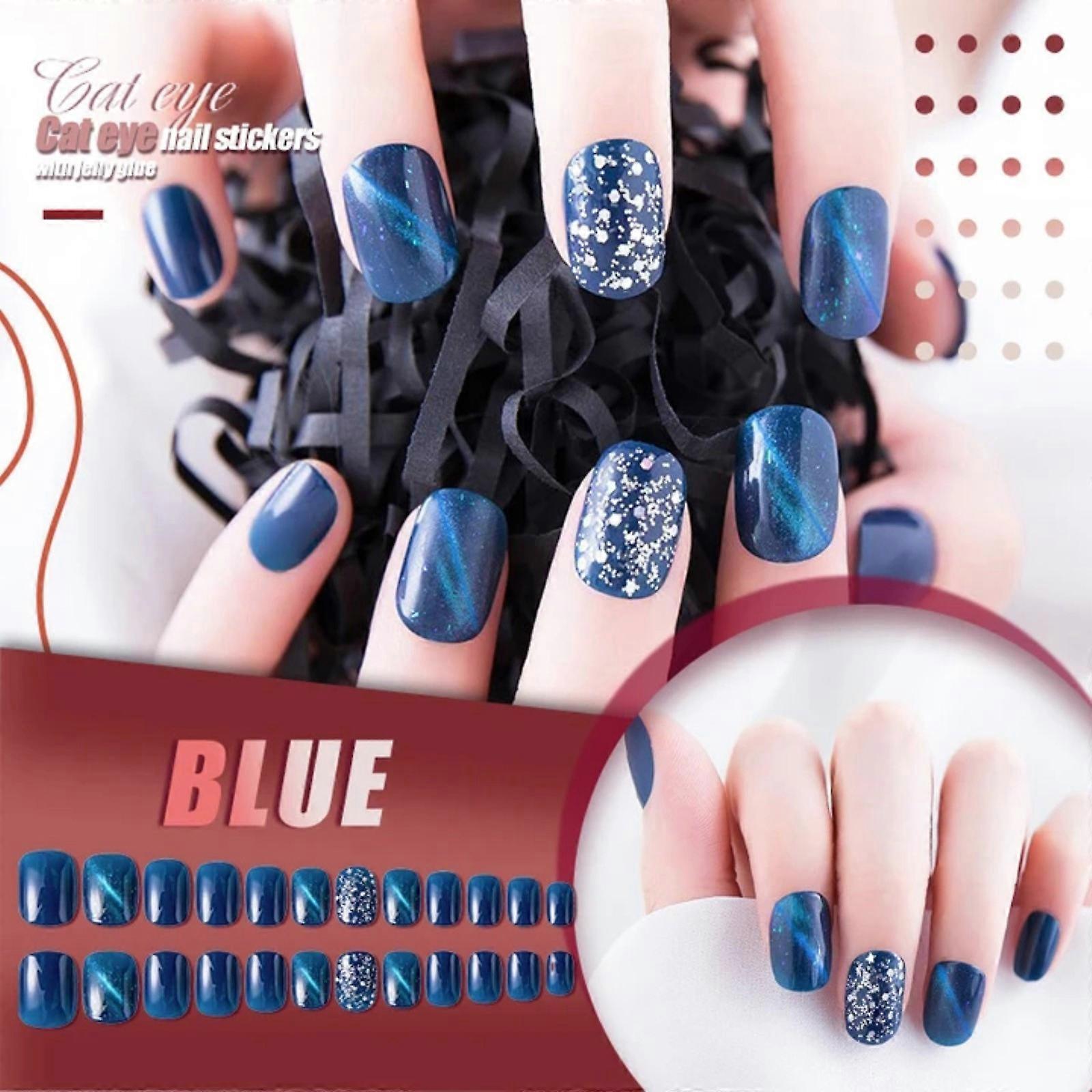 Mysterieuze Cat Eye Nail Patch met Jelly Gu m (24 stuks) 3ml