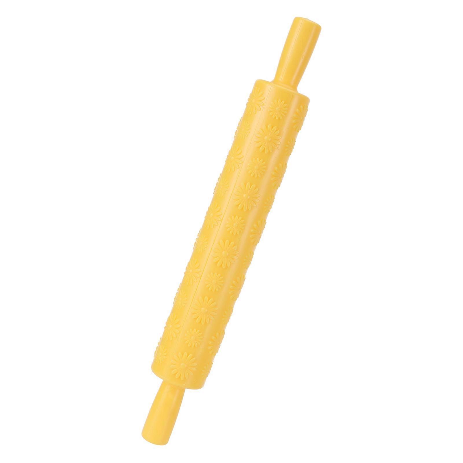 Fondant Cake Embossing Rolling Pin Baking Dough Roller Cookies Biscuits Decorating Tool Chrysanthemum