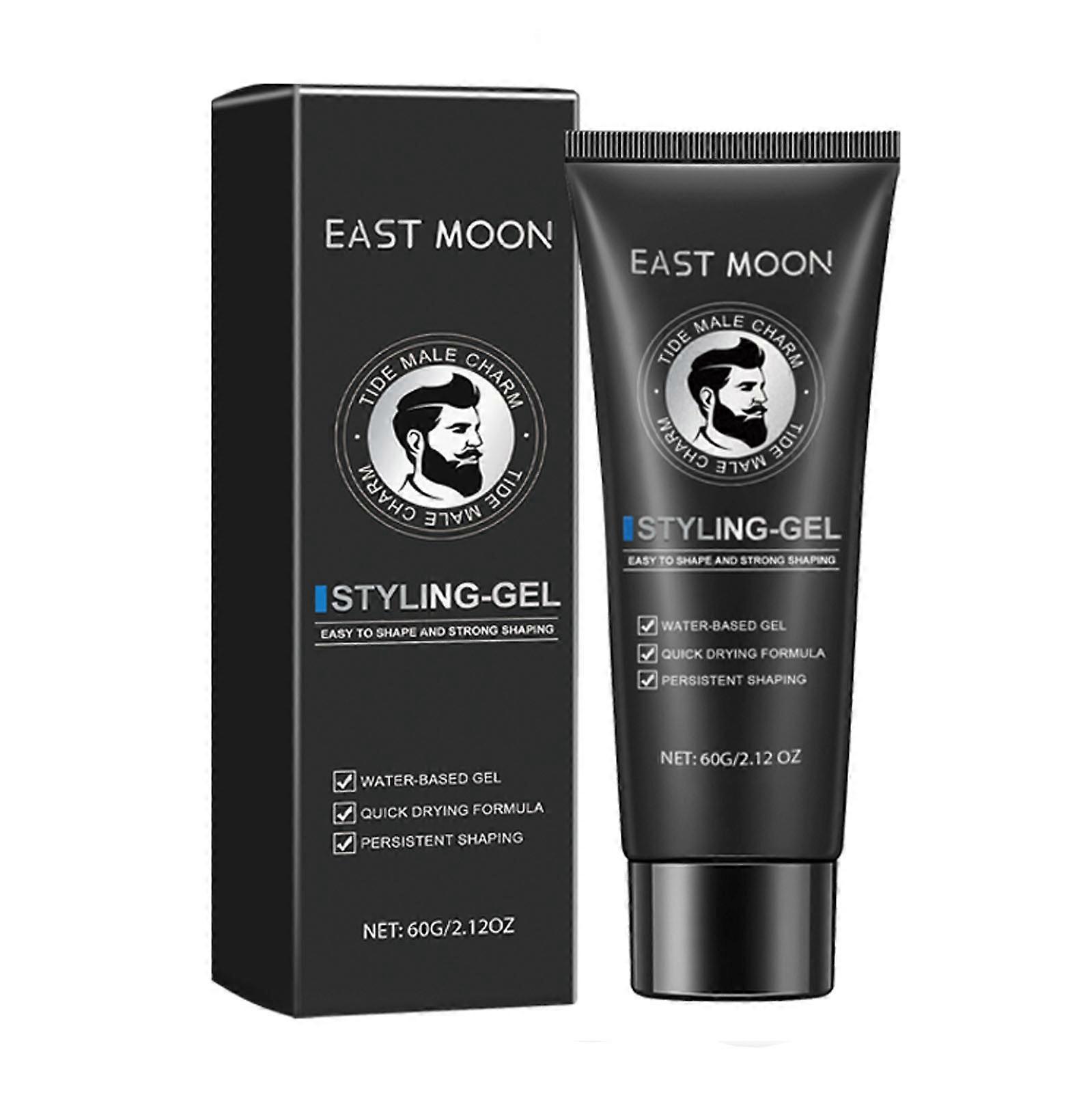 Men'S Styling Gel Highly Moisturising Long-Lasting Hold Lightweight Suitable for All Hair Types 60G