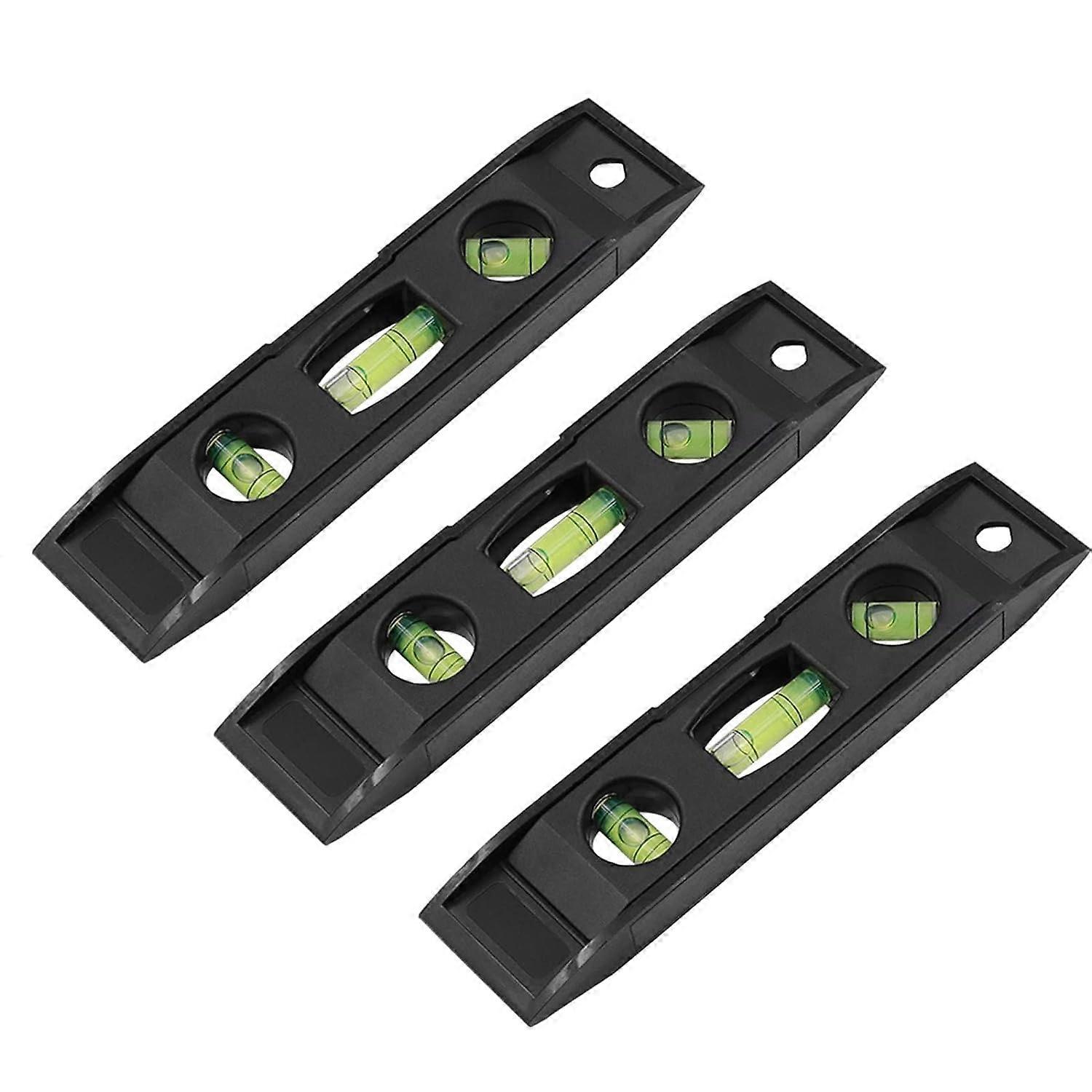 Set 3 nivele, Plastic, Negru