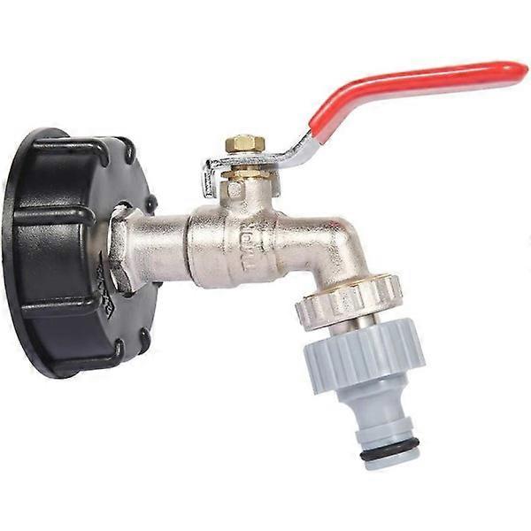 IBC Tank Adapter S60X6 Replacement Valve Fitting 1/2" Hose - -