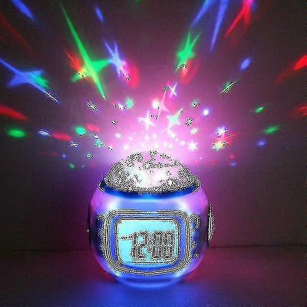 Children"s Alarm Clock, Night Light Music Night Light Alarm Clock With Temperature And Date Display