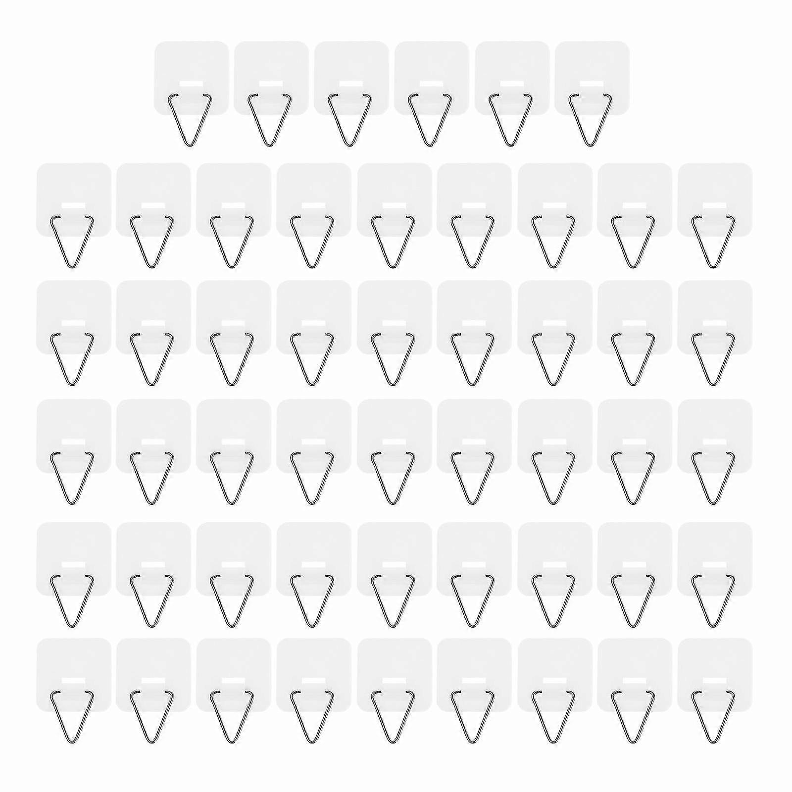 50pcs Supports de plaque verticale Cintre à plaque invisible Cintre à plaques multi-usage