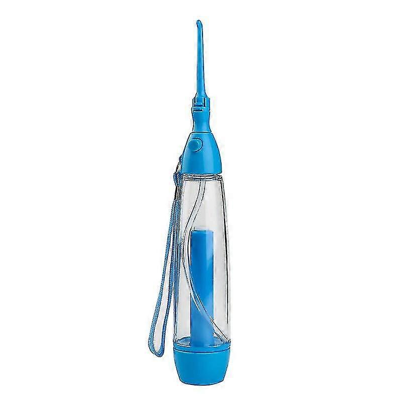 Tonsil Stone Remover Dental Water Jet Flosser Manual Pump Type Low Pressure Irrigator Oral Pick Disassemble Removal(1pcs, Blue)